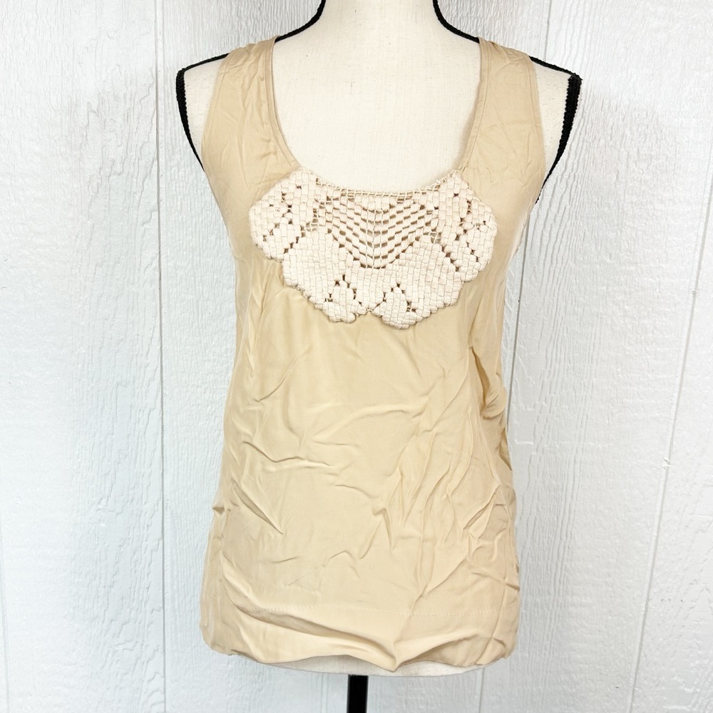 Stella McCartney Cream Sleeveless Top Blouse - Picture 1 of 8